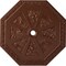 Ekena Millwork Spring Octagonal Ceiling Medallion (Canopies up to 3"), 29 1/8"OD x 2 1/4"ID x 1 1/8"P, Copper Penny CM30SPCPS - alternate 1